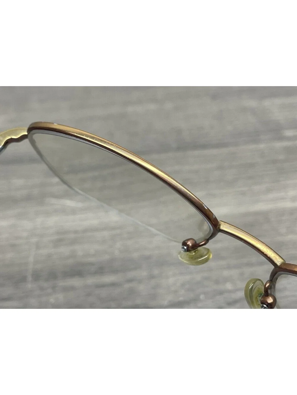 VTG Saki Eyeglasses Mod 409 Brown Japan Spring Temples 52-17-140 *Frames Only